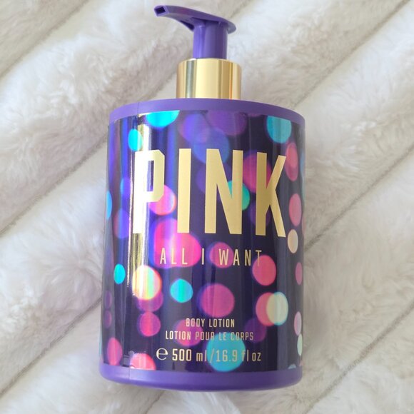Victoria's Secret PINK All I Want Body Lotion Holiday Collection 16.9oz/500ml - Picture 3 of 9